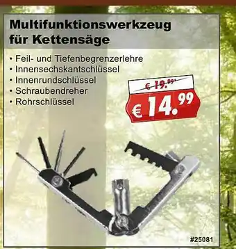 Stabilo Fachmarkt Multifunktionswerkzeug Füt Kettensäge Angebot