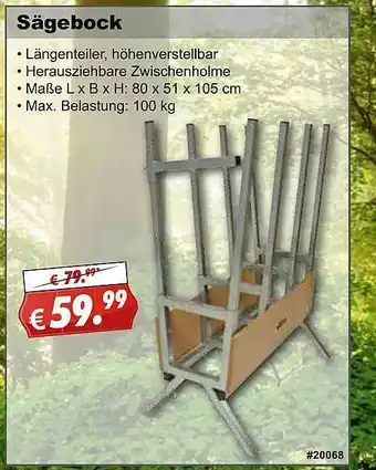 Stabilo Fachmarkt Sägebock Angebot