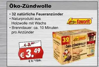 Stabilo Fachmarkt öko-zündwolle Favorit Angebot