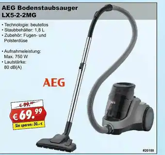 Stabilo Fachmarkt Aeg Bodenstaubsauger Lx5-2-2mg Angebot