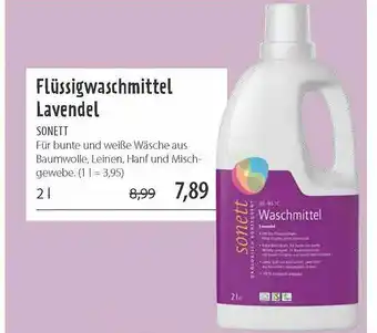 Superbiomarkt Flüssigwaschmittel Lavendel Sonett Angebot