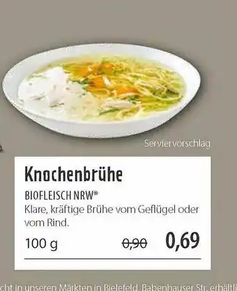 Superbiomarkt Knochenbrühe Biofleisch Nrw Angebot