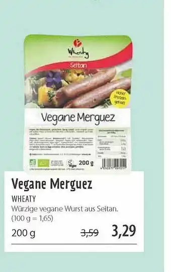 Superbiomarkt Vegane Merguez Wheaty Angebot