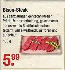 V Markt Bison-steak Angebot