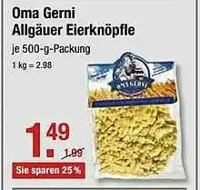 V Markt Oma Gerni Allgäuer Eierknöpfe Angebot