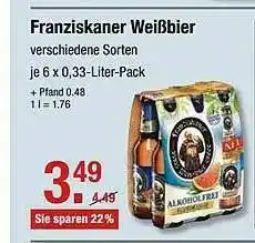 V Markt Franziskaner Weißbier Angebot