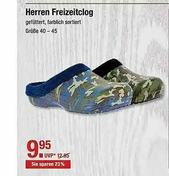 V Markt Herren Freizeitclog Angebot