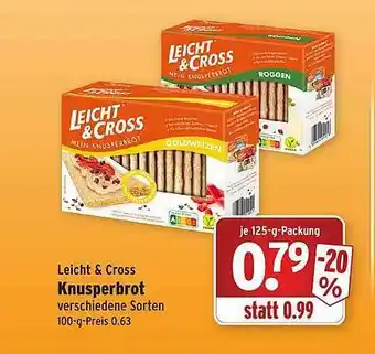 Wasgau Leicht & Cross Knusperbrot Angebot