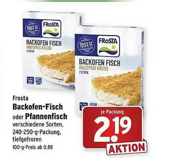 Wasgau Frosta Backofe-fisch Oder Pfannenfisch Angebot