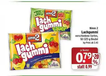 Wasgau Nimm 2 Lachgummi Angebot