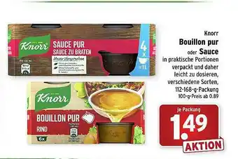 Wasgau Knorr Bouillon Pur Oder Sauce Angebot