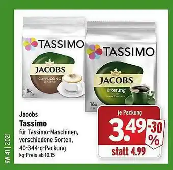 Wasgau Jacobs Tassimo Angebot