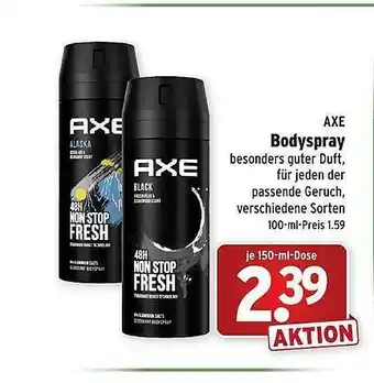 Wasgau Axe Bodyspray Angebot