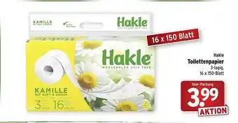 Wasgau Hakle Toilettenpapier Angebot