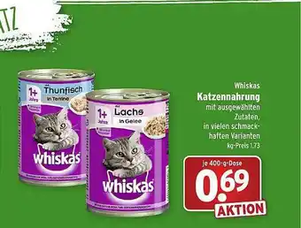 Wasgau Whiskas Katzennahrung Angebot