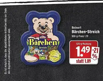 Wasgau Reinert Bärchen-streich Angebot