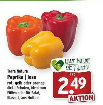 Wasgau Terra Natura Paprika-lose Rot, Gelb Oder Orange Angebot