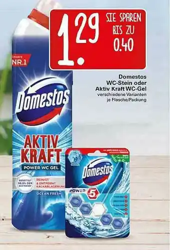 WEZ Domestos Wc Stein Oder Aktiv Kraft Wc-gel Angebot