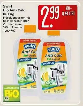 WEZ Swril Bio Anti Calc Flüssig Angebot