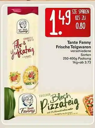 WEZ Tante Fanny Frische Teigwaren Angebot