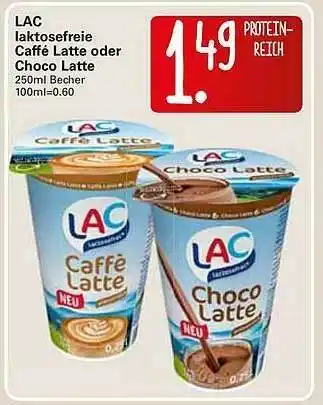 WEZ Lac Laktosefreie Caffé Latte Oder Choco Latte Angebot