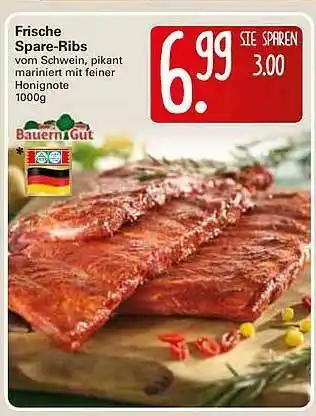 WEZ Frische Spare-ribs Bauern Gut Angebot