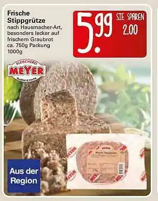 WEZ Frische Stippgrütze Meyer Angebot