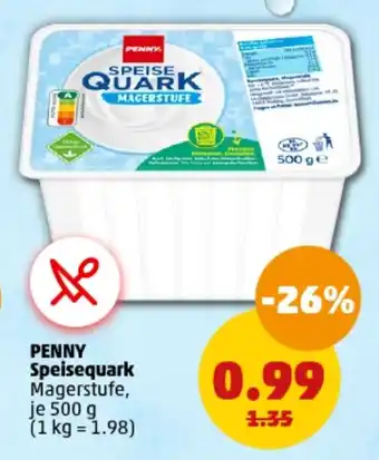 PENNY PENNY Speisequark Magerstufe, 500 g Angebot