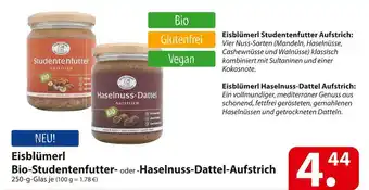 Famila Nord Ost Eisblümerl bio-studentenfutter- oder -haselnuss-dattel-aufstrich Angebot