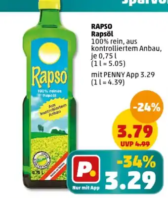 PENNY RAPSO Rapsöl 0,75 l Angebot