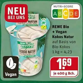 REWE Rewe Bio + Vegan Kokos Natur Angebot