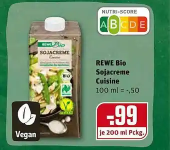REWE Rewe Bio Sojacreme Cuisine Angebot