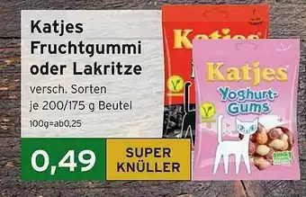 CAP Markt Katjes Fruchtgummi Oder Lakritze Angebot