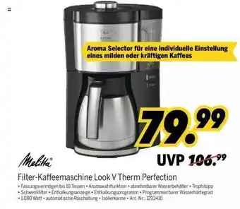 MEDIMAX Melitta Filter-kaffeemaschine Look V Therm Perfection Angebot