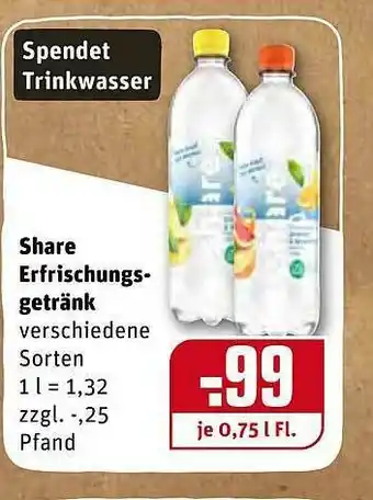 REWE Share Erfrischungsgetränk Angebot