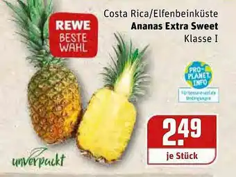 REWE Costa Rica-elfenbeinküste Ananas Extra Sweet Angebot