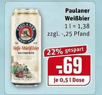 REWE Paulaner Weißbier Angebot