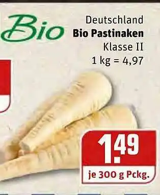 REWE Deutschland Bio Pastinaken Angebot