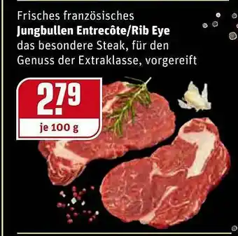 REWE Frisches Französisches Jungbullen Entrecôte-rib Eye Angebot