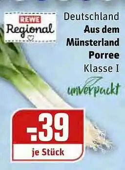 REWE Deutschland Aus Dem Münsterland Porree Angebot