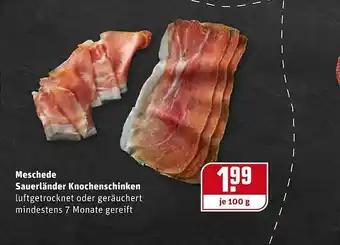 REWE Meschede Sauerländer Knochenschinken Angebot