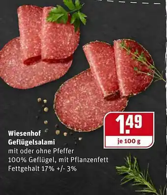 REWE Wiesenhof Geflügelsalami Angebot