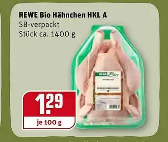 REWE Rewe Bio Hähnchen HKL A Angebot