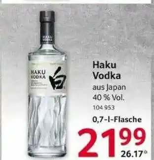 Selgros Haku Vodka Angebot