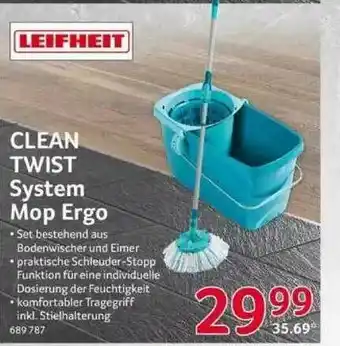 Selgros Leifheit Clean Twist System Mop Ergo Angebot