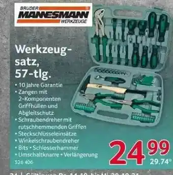 Selgros Mannesmann Werkzeugsatz 57-tlg Angebot