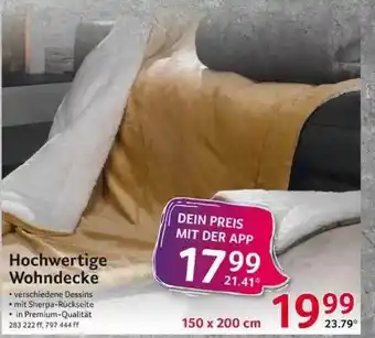 Selgros Hochwertige Wohndecke Angebot