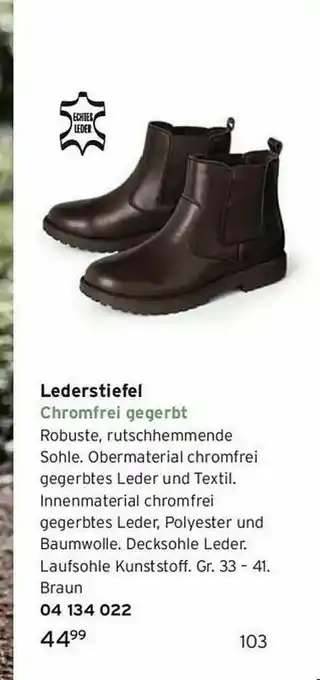 Tchibo Lederstiefel Angebot