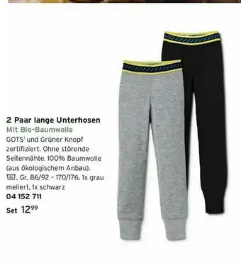 Tchibo 2 Paar Lange Unterhosen Angebot