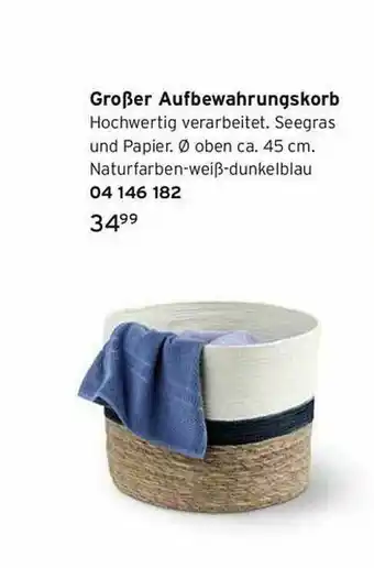 Tchibo Großer Aufbewahrungskorb Angebot